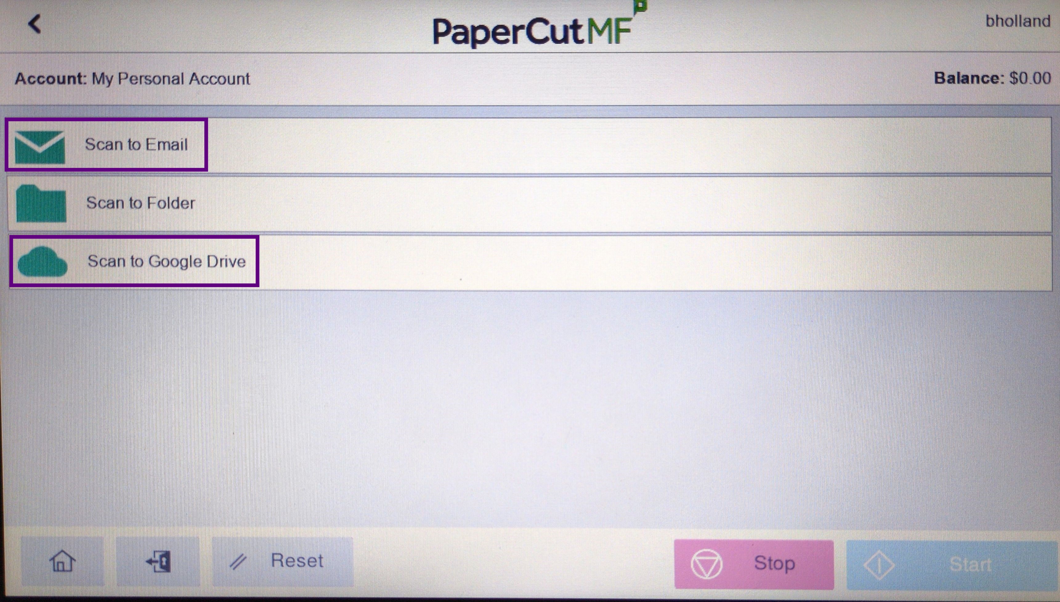 Scan to Email